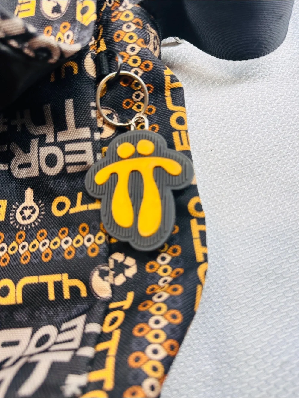 OTTO Black & Yellow Graphic Messenger Bag